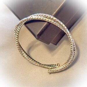 Elegant Silver Crystal Bracelet
